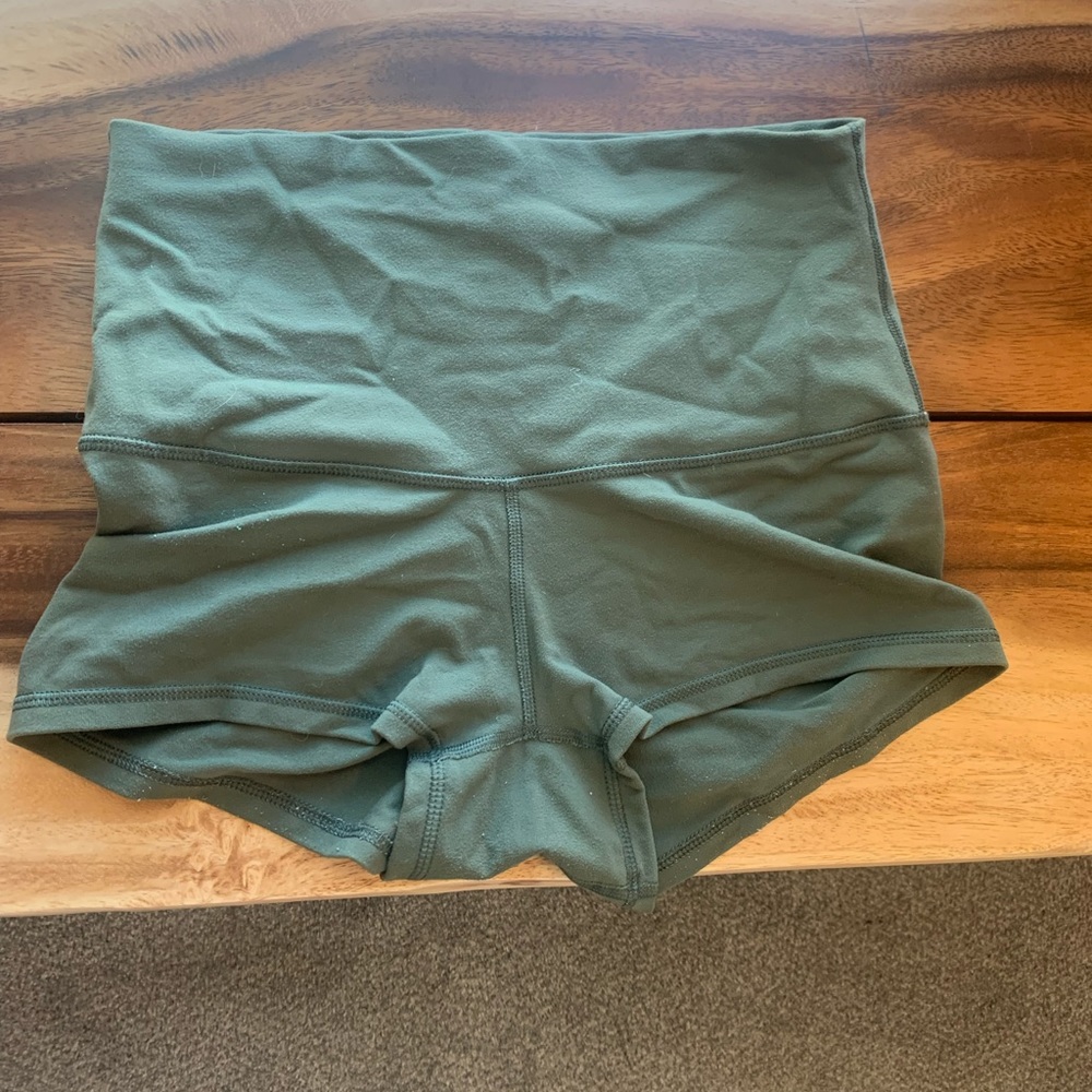 Lulu Olive Green Short Shorts